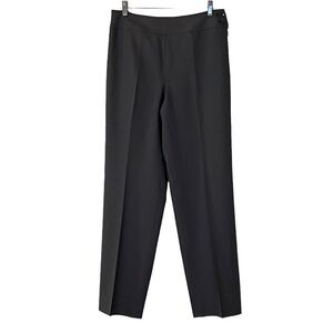 Talbots Italian Wool High Rise Flat Front Trouser Dress Pants 6 Gray Career Wear